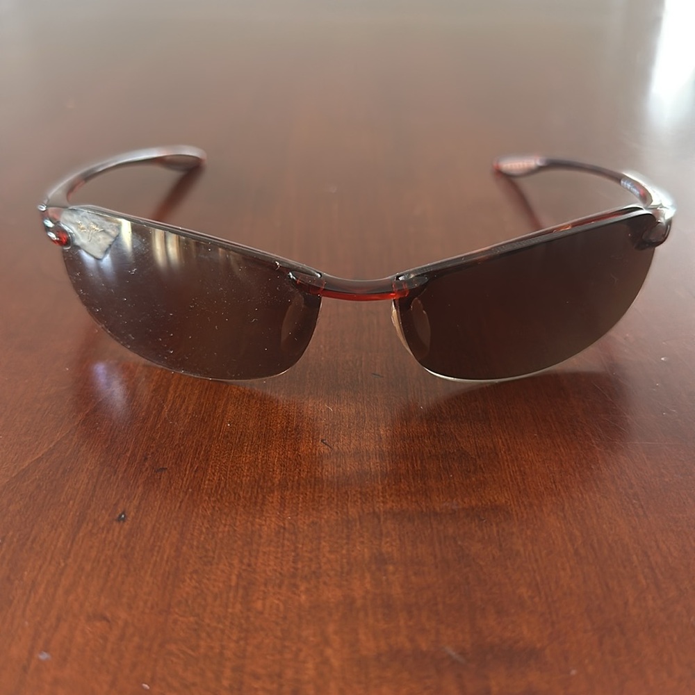 Maui Jim MJ Sort brown men’s sunglasses w case